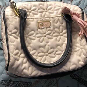 White slide on purse
